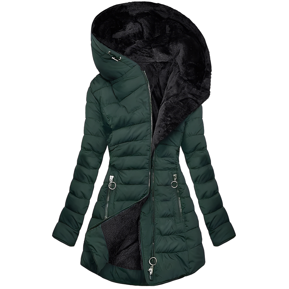R&B | Moderne Winterjacke mit Kapuze für Frauen