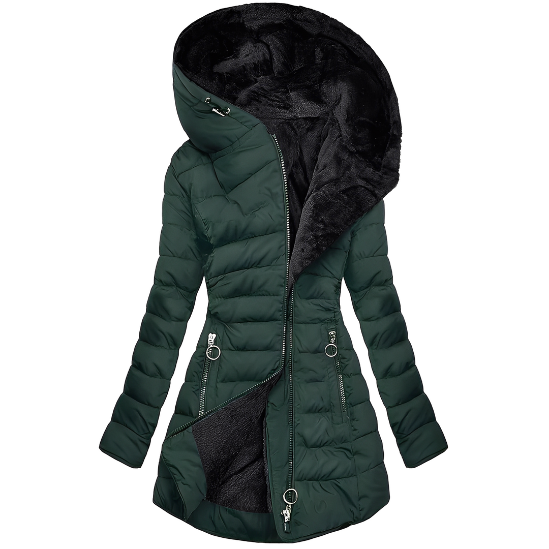 R&B | Moderne Winterjacke mit Kapuze für Frauen