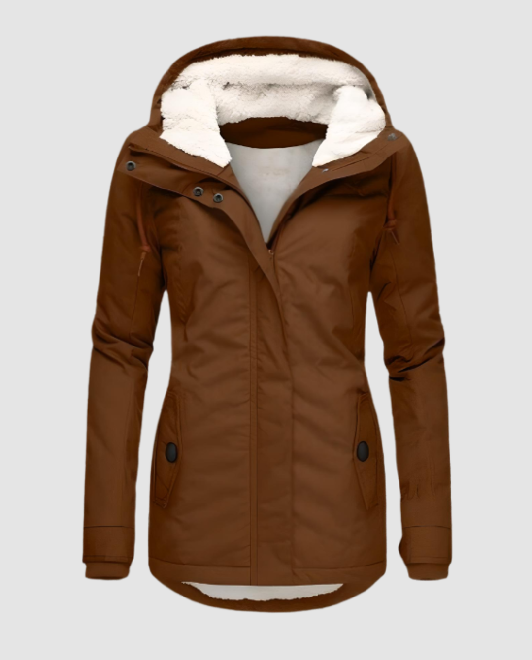Lange Gefütterte Winterjacke Damen | R&B