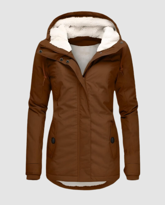 Lange Gefütterte Winterjacke Damen | R&B