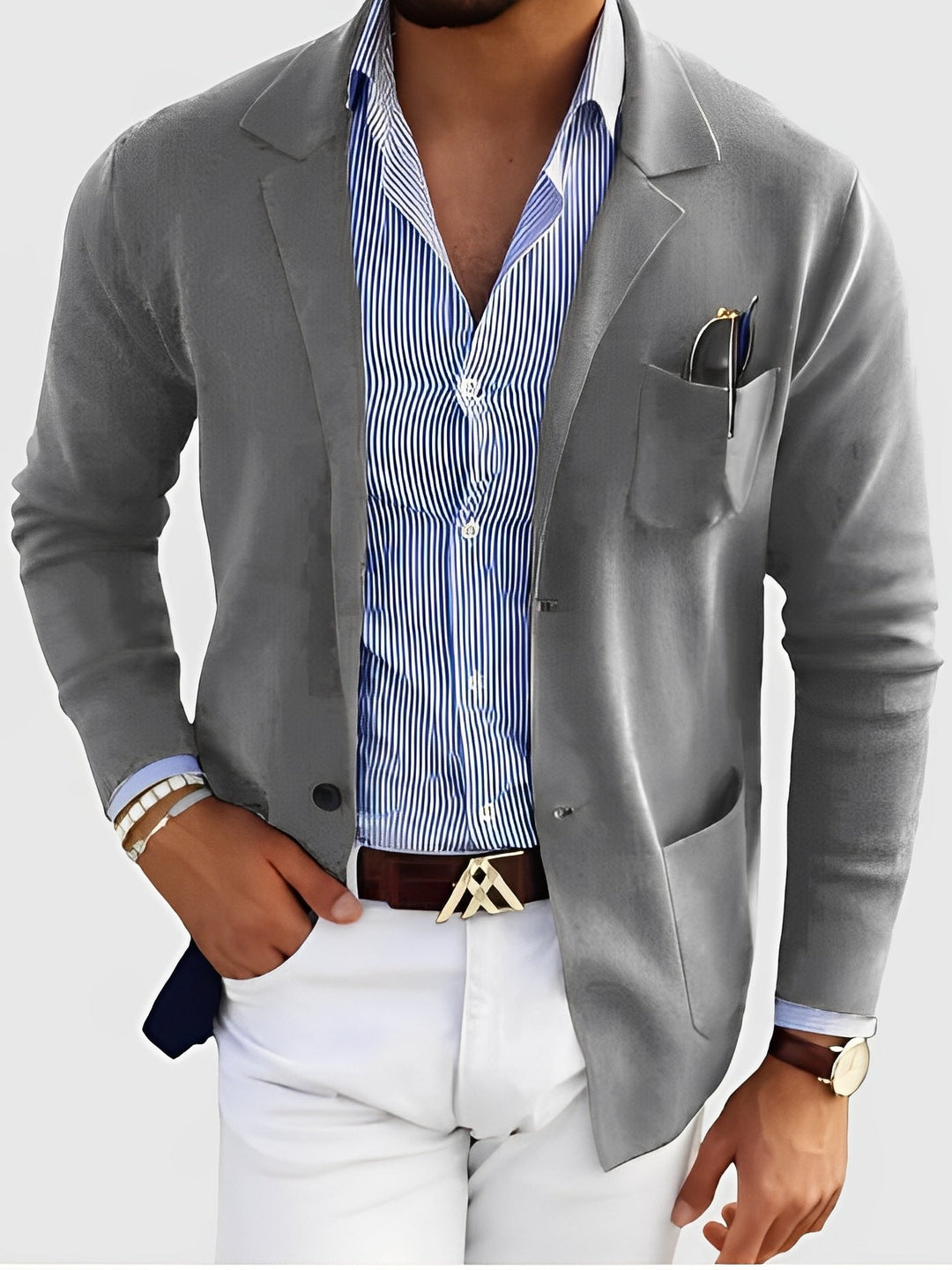 R&B | Eleganter Blazer mit Taschen für Männer