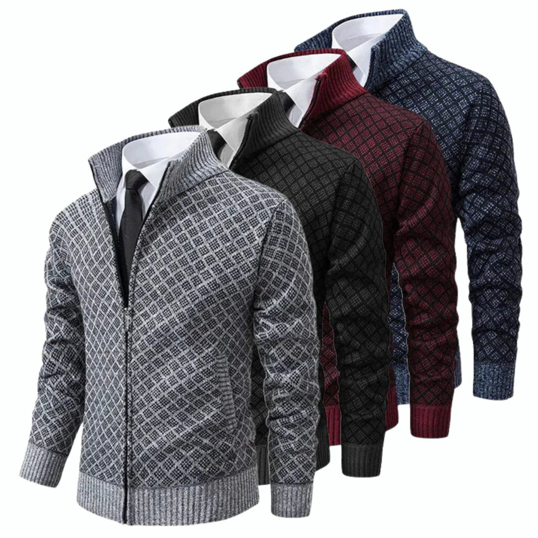 R&B | Strickjacke Im Business-Look - Eleganter Freizeit- und Büro-Stil