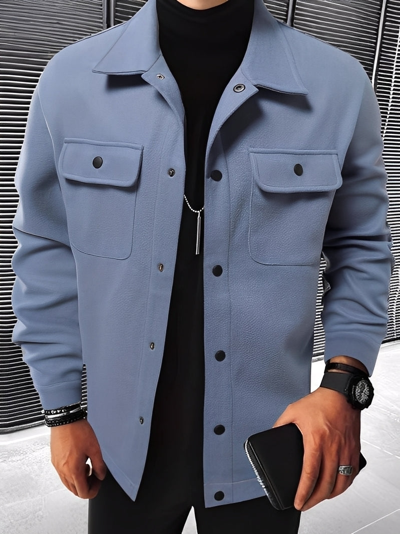 R&B | Lässige Karierte Jacke mit Taschen für Herren