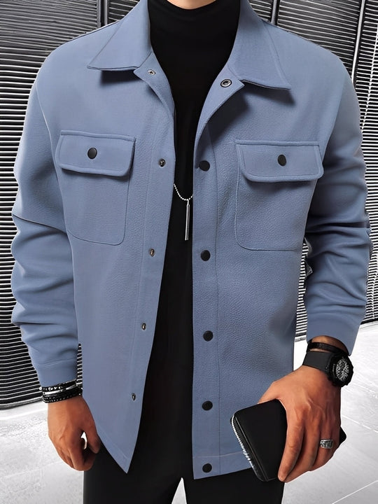 R&B | Lässige Karierte Jacke mit Taschen für Herren
