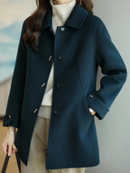 R&B | Damen Klassischer Petite Trenchcoat Mit Spitzem Kragen