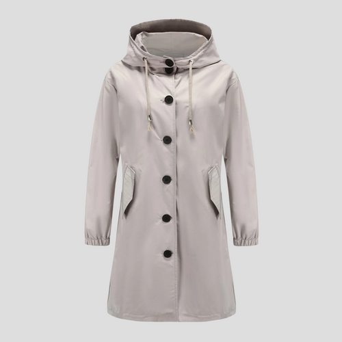 R&B | Wasserdichte Regenjacke mit Kapuze für Damen
