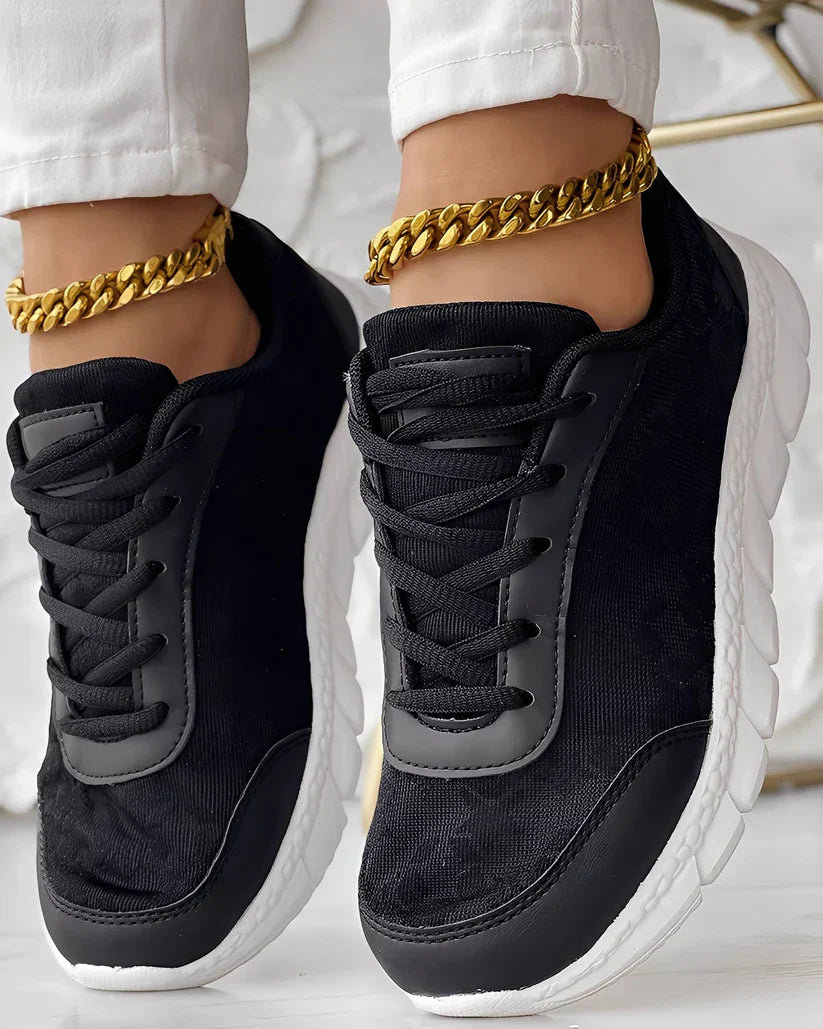 LässigeAtmungsaktive Sneaker Mit Blumenmuster Damen R&B