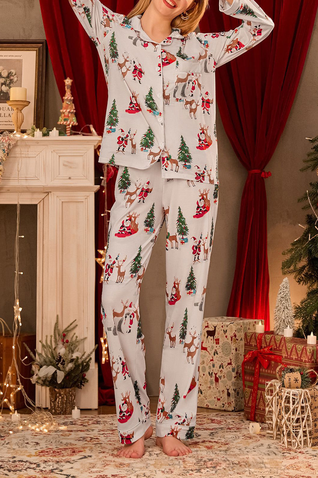 R&B | Weihnachtsdruck-Pyjamas