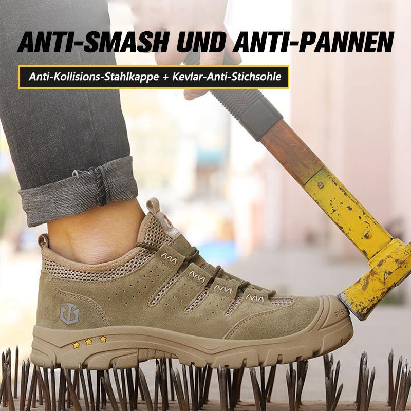 Herren Anti-Smashing Anti-Piercing Big Toe Cap Sicherheitsschuhe Freizeitschutzschuhe R&B