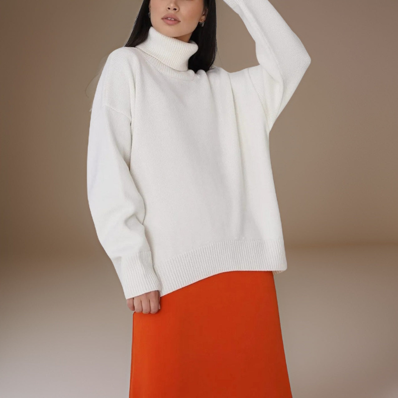 R&B | Rollkragenpullover für Frauen Warm