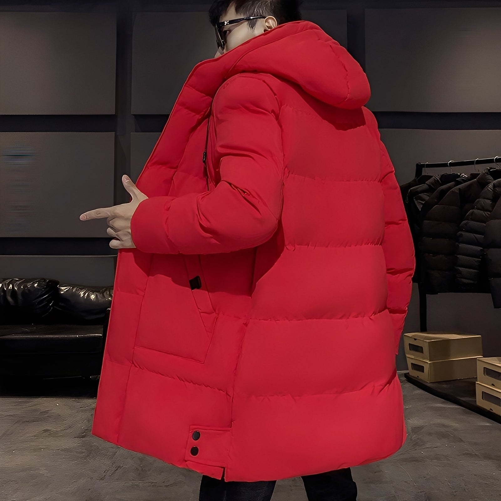 R&B | Stilvolle, dicke Parkajacke für Männer