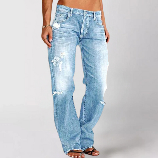 R&B | Denim-Jeans mit Weitem Bein