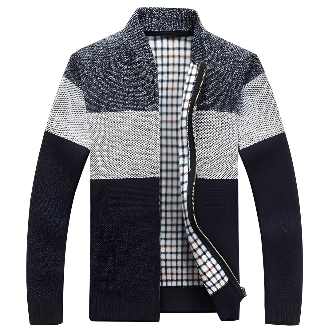 R&B | Klassischer Cardigan mit Futter für Männer