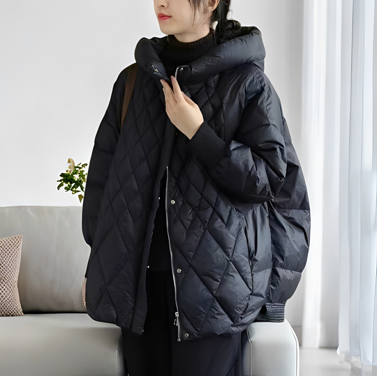 R&B | Lässiger Winter-Daunenmantel mit Reißverschluss für Damen