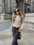 R&B | Elegante Tweed Cropped Jacke