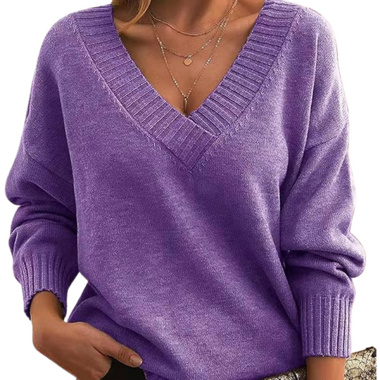 R&B | Schicker V-Ausschnitt Pullover für Frauen
