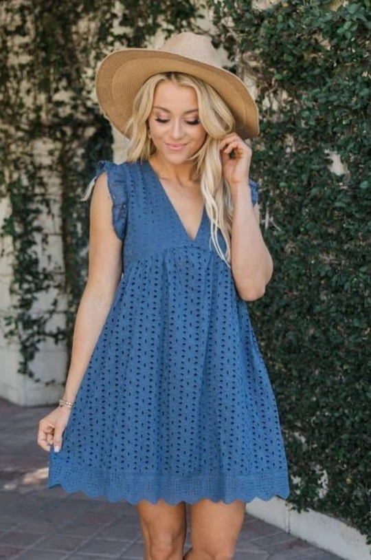 R&B | Damen Sommerkleid mit Hose Bequemes Damenkleid