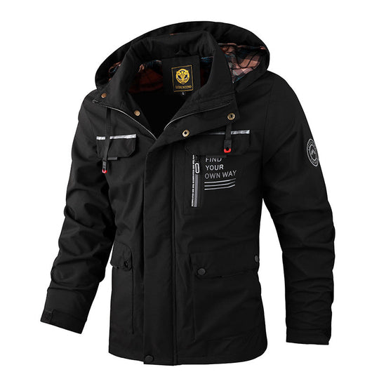 R&B | Moderne wasserdichte Cargo-Jacke für Männer