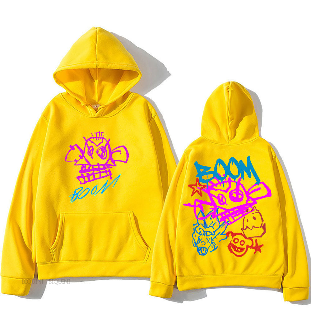 R&B | Arcane Jinx Cartoon Langarm-Hoodie