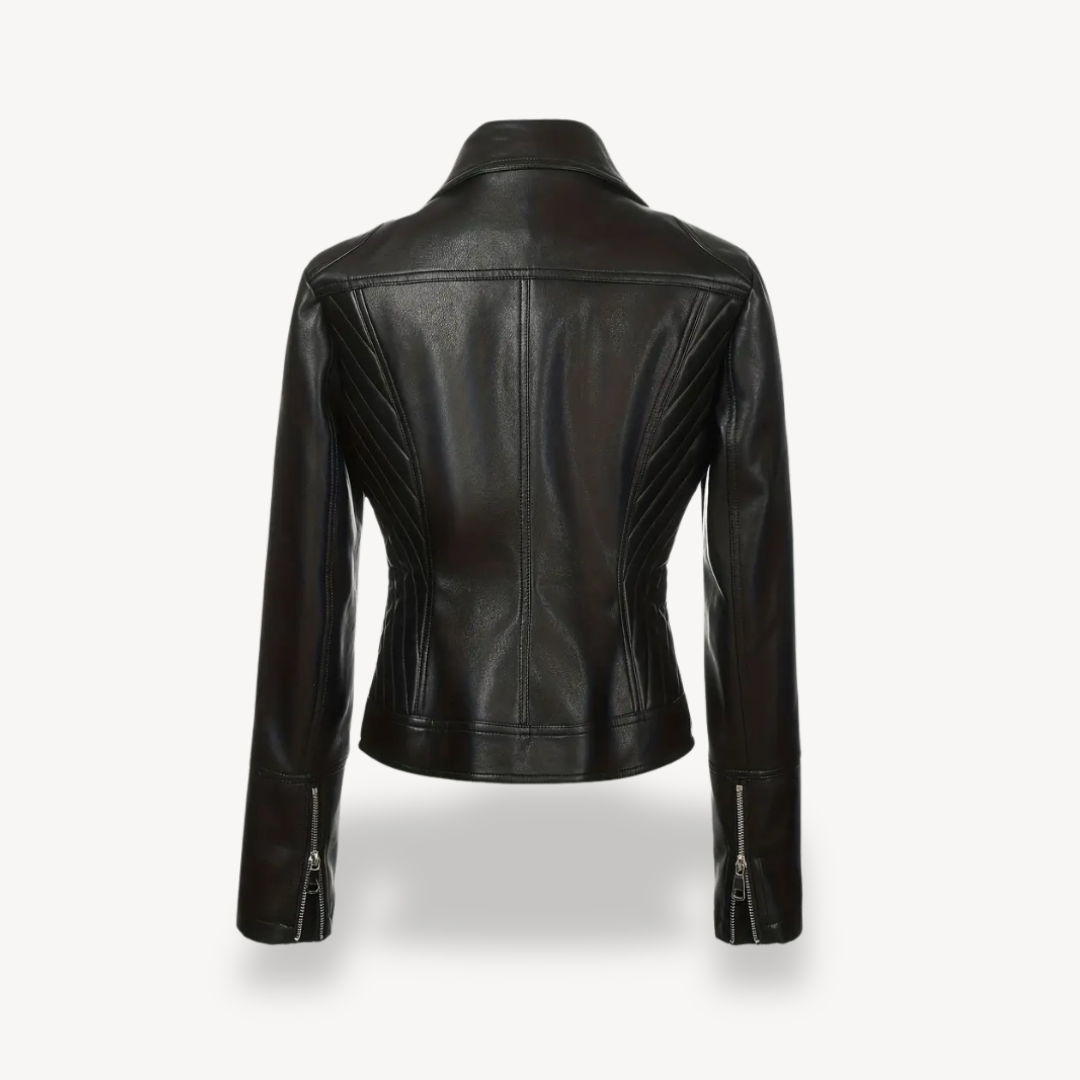 R&B | Fake-Leder Bikerjacke für Frauen