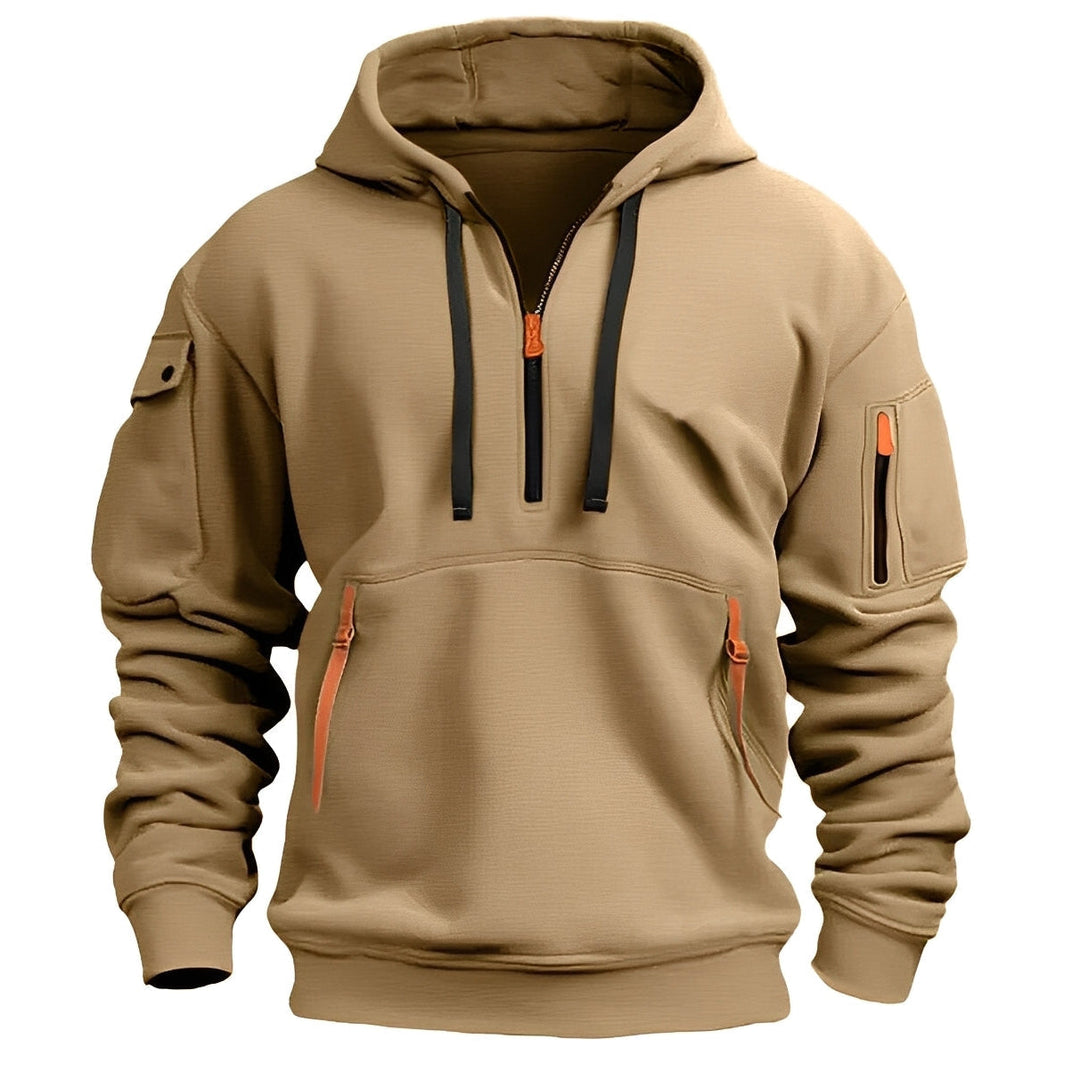 R&B | Locker Hoodie mit Halbzip für Männer
