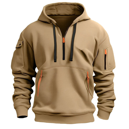 R&B | Locker Hoodie mit Halbzip für Männer