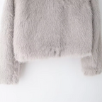 R&B | Kurze Damenjacke aus elegantem veganem Kunstpelz