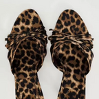 R&B | High-Heeled Slippers mit Leopardenmuster