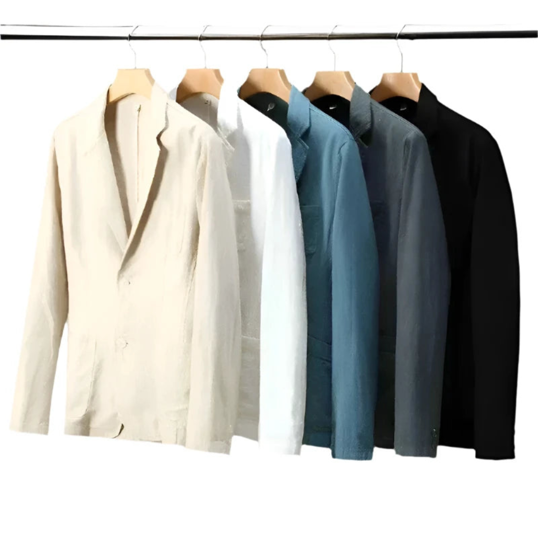 R&B | Herren Eleganter Italienischer Leinenblazer Charmante Jacke für Männer