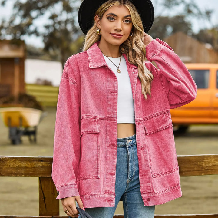 R&B | Denimcharm Klassisch Vintage Denim Jack für Damen