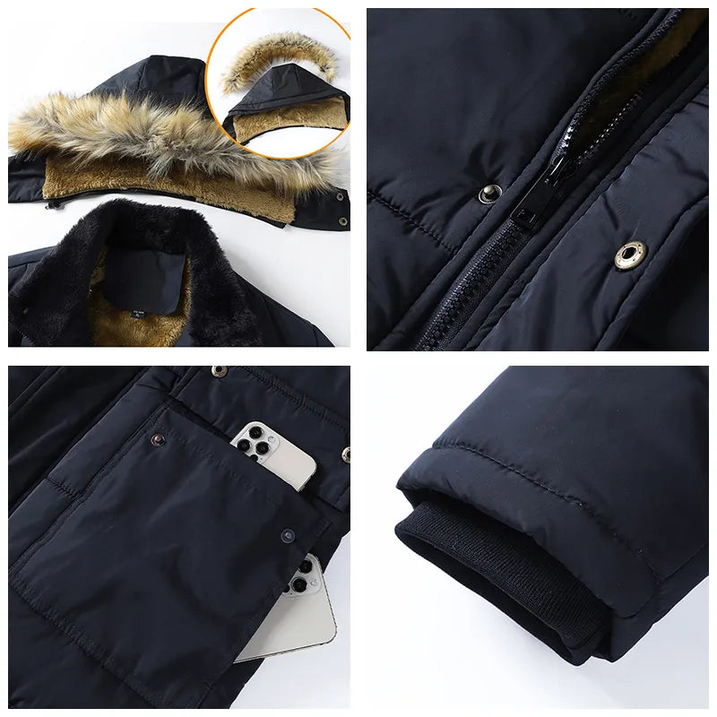R&B | Herren Parka Wintergefüttert