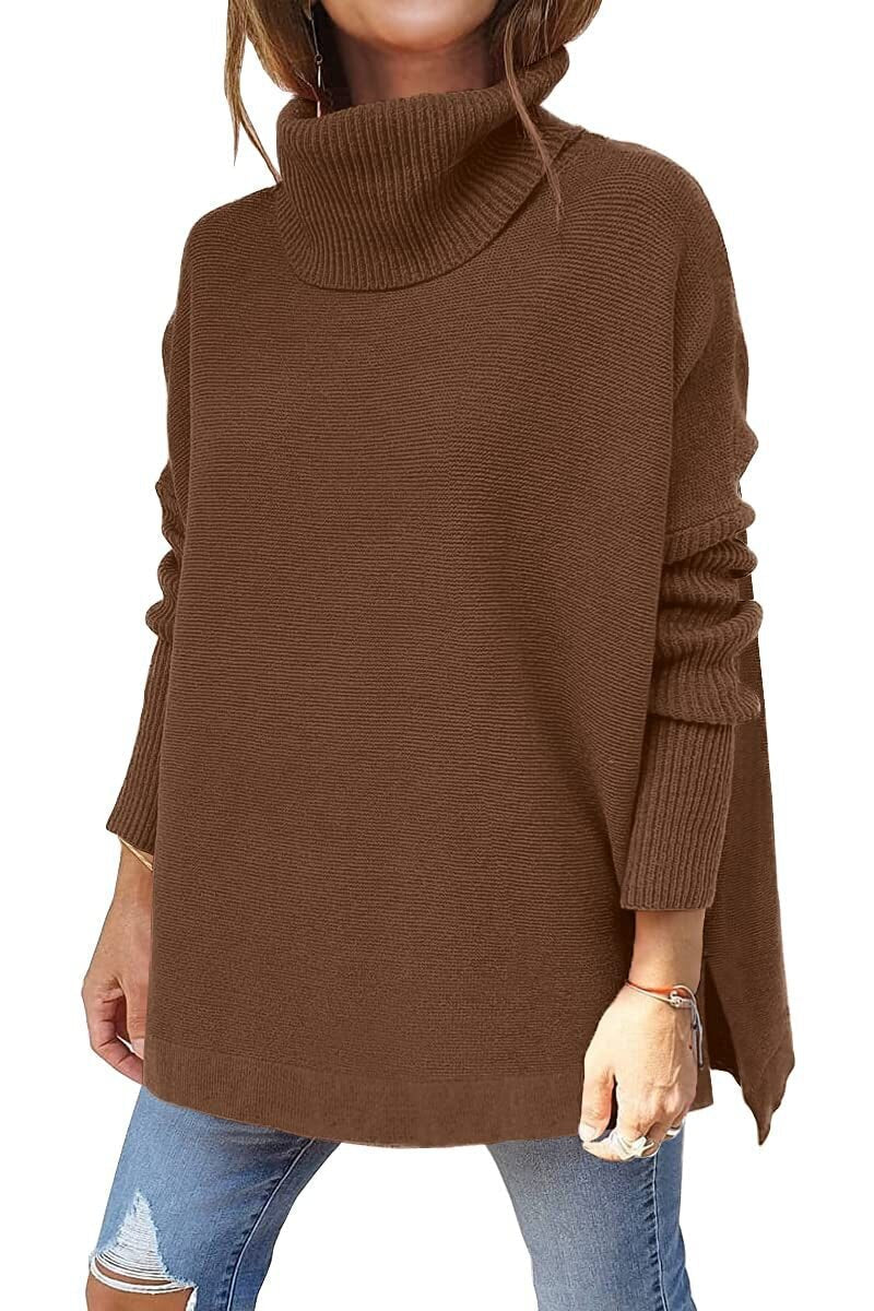 R&B | Jumper - Frauen Herbst Bequemer Rollkragenpullover
