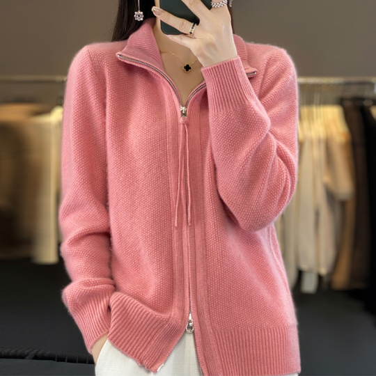 R&B | Strickjacke mit elegantem Design und Reißverschluss