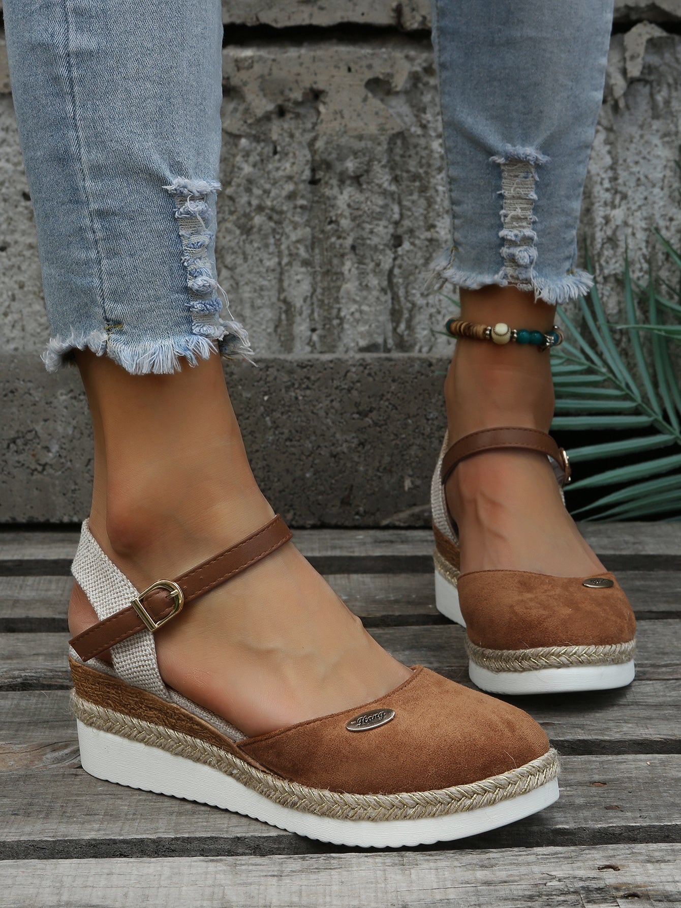 R&B | Orthopädische Trendy Braune Espadrilles