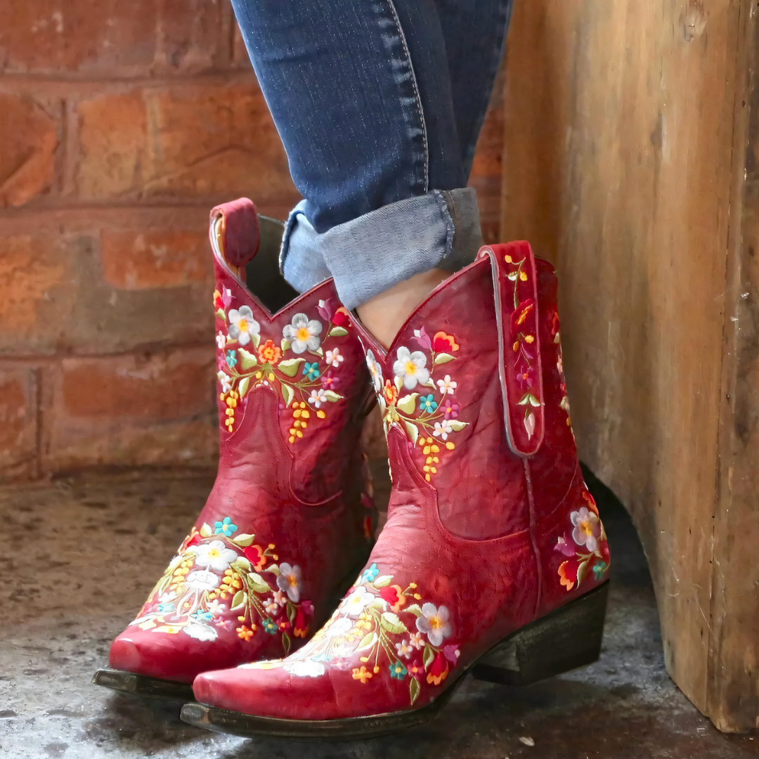 R&B | Wetterfeste Cowgirl-Stiefel im Vintage-Stil