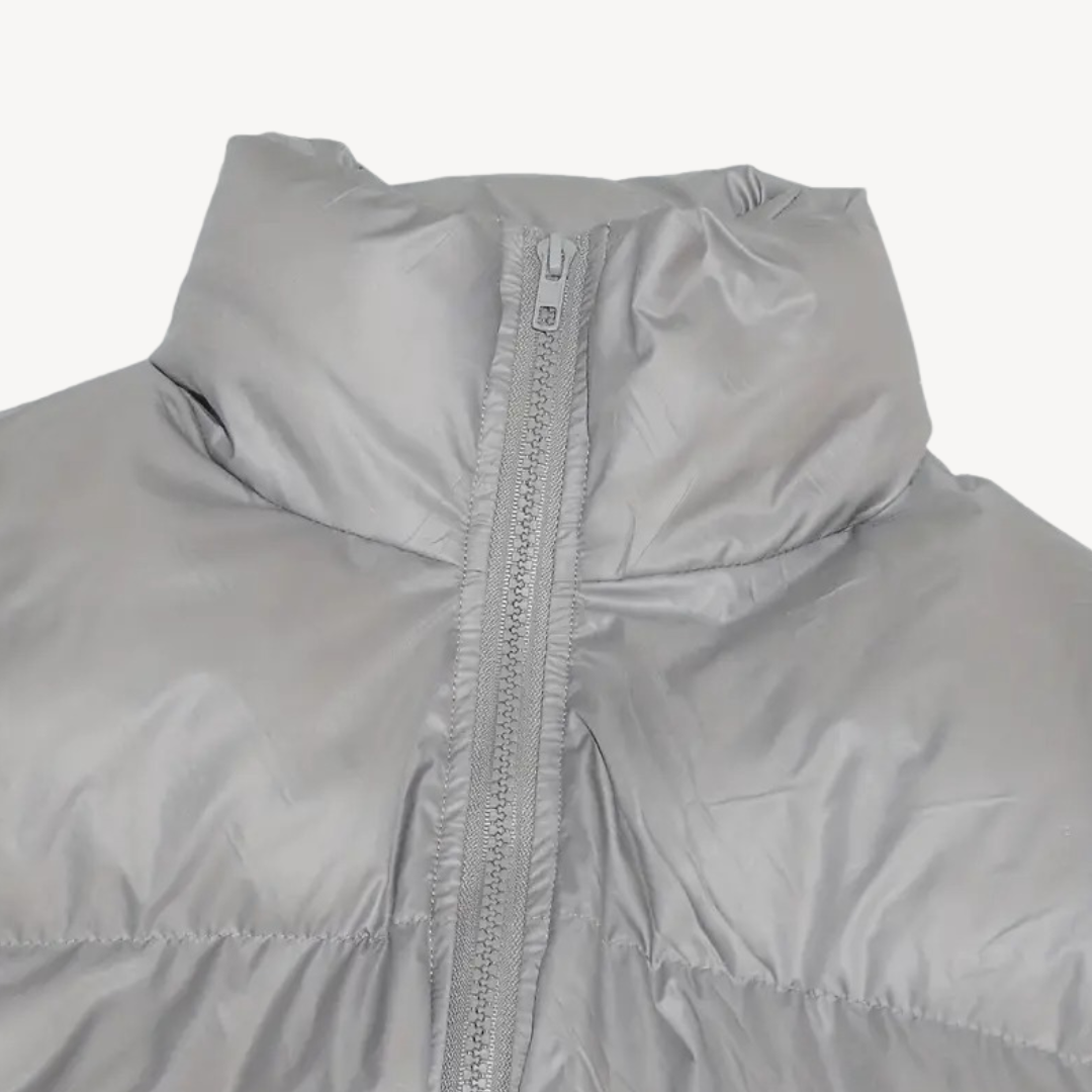 R&B | Damen Cropped Puffer Zip Jacke
