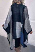 R&B | Poncho Mit Offenem Design Und Satten Farbtönen