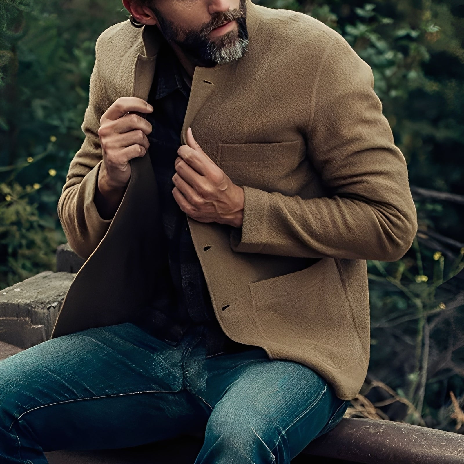 R&B | Klassische Jacke mit Taschen für Herren