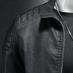 R&B | Stylische, Slim Fit Lederjacke für Männer