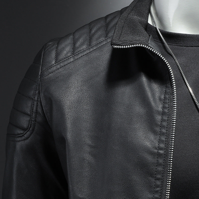 R&B | Stylische, Slim Fit Lederjacke für Männer