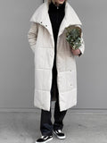 R&B | Lange, warme Damenjacke mit Futter