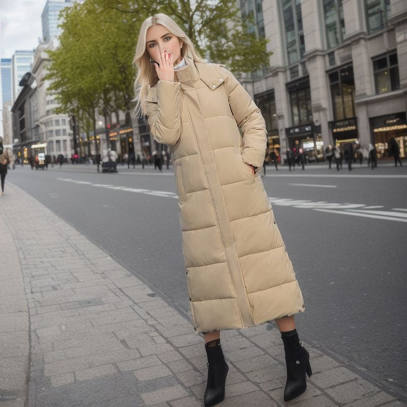R&B | Warme Gefütterte Damen Pufferjacke mit Kapuze