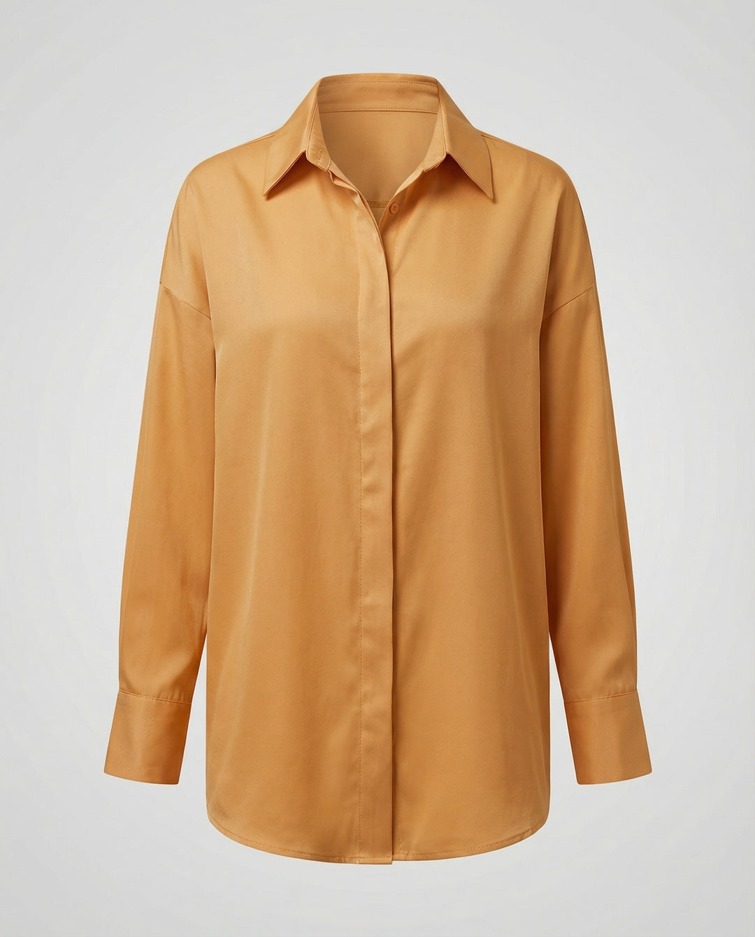 Stylisches Oversize-Shirt mit hochgekrempelten Ärmeln