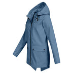 R&B | Trendy Damen Regenjacke mit Kapuze