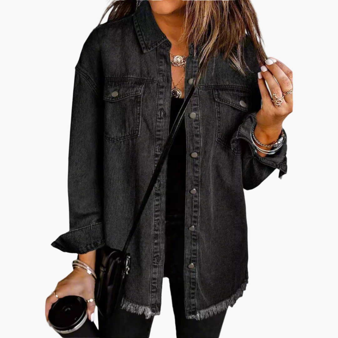 R&B | Jeansjacke Im Lässigen Vintage-Stil - Perfekt für Freizeit und Alltag