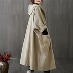 R&B | Trenchcoat Lang für Frauen Warm