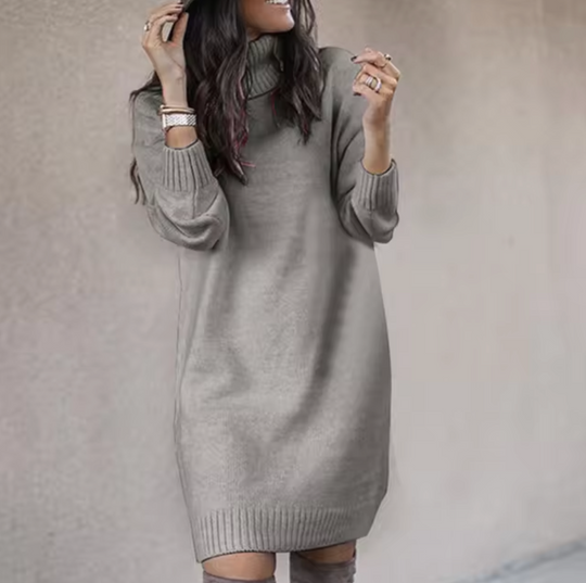 – Lockere Pullover-Kleid