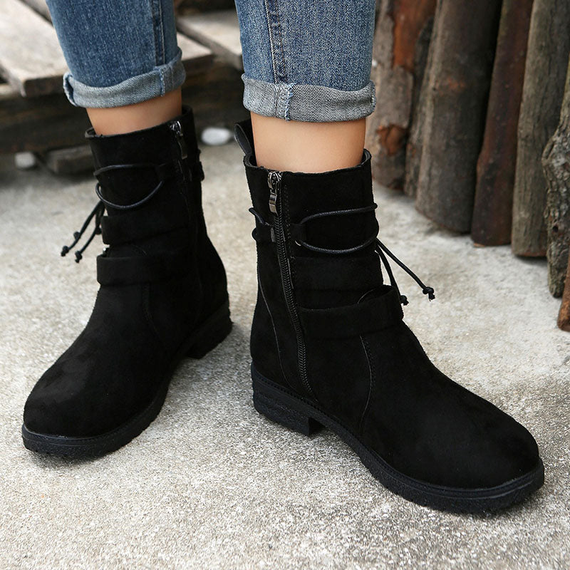 Vintage Schnalle Stiefeletten R&B