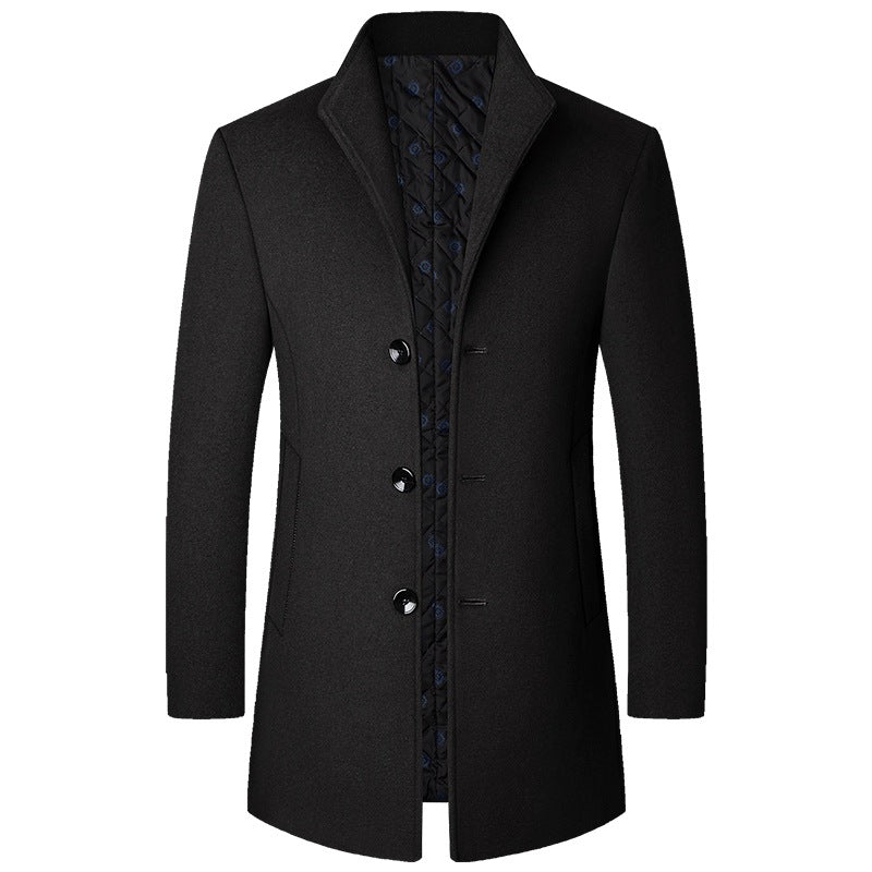 R&B | Eleganter Langer Wollmantel für Herren