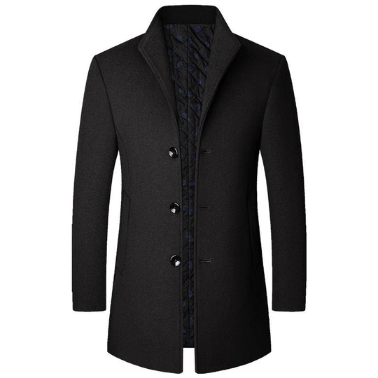 R&B | Eleganter Langer Wollmantel für Herren